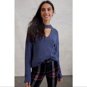 Anthro-dolan Left Coast Rebecca Cut Out Ribbed Top